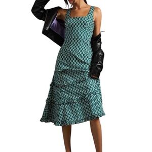Anthropologie Tiered Midi Dress